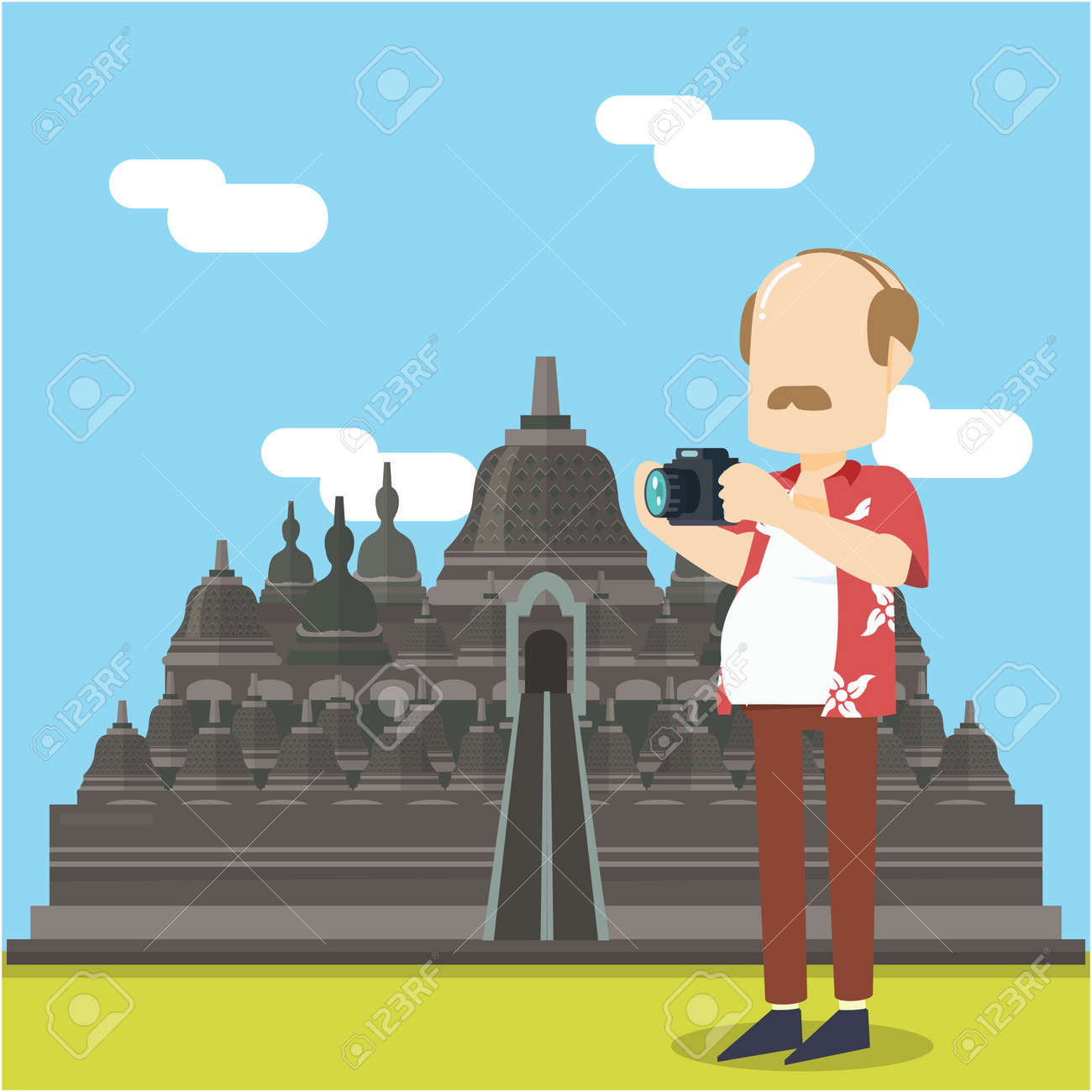 Detail Candi Borobudur Kartun Nomer 13