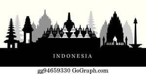 Detail Candi Prambanan Vector Nomer 49