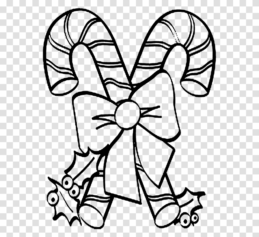 Detail Candy Cane Clipart Black And White Nomer 22
