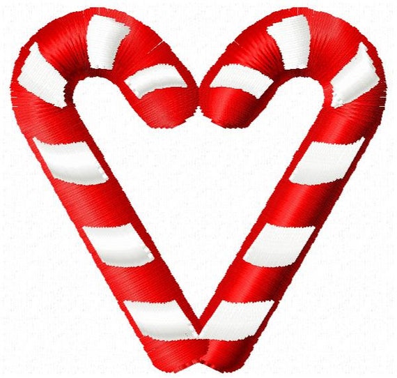 Detail Candy Cane Heart Clipart Nomer 25