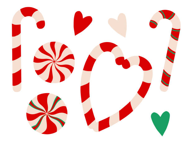 Detail Candy Cane Heart Clipart Nomer 30