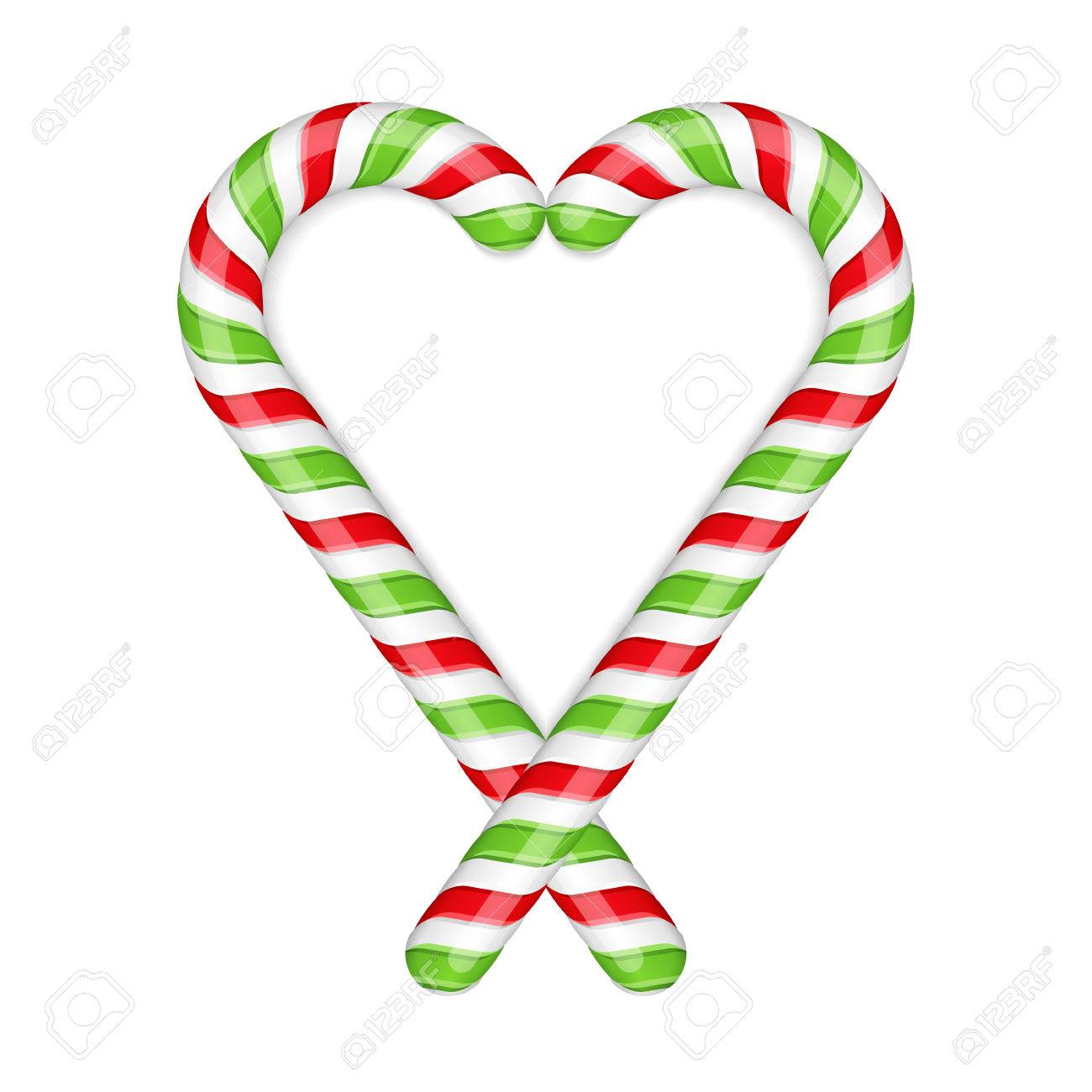 Detail Candy Cane Heart Clipart Nomer 33