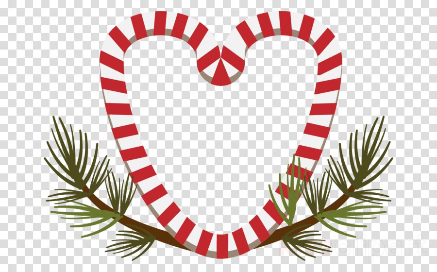 Detail Candy Cane Heart Clipart Nomer 45