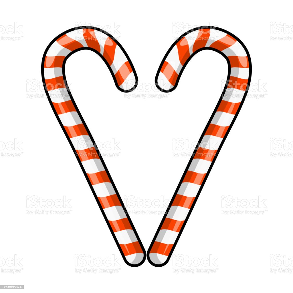 Detail Candy Cane Heart Clipart Nomer 9