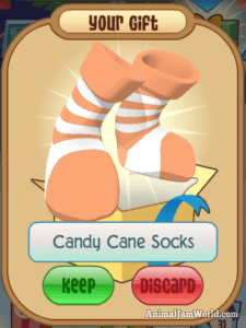 Detail Candy Cane Socks Animal Jam Nomer 4