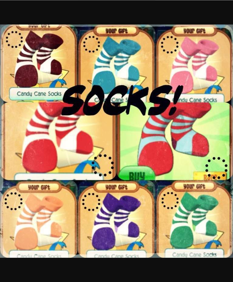 Detail Candy Cane Socks Animal Jam Nomer 8
