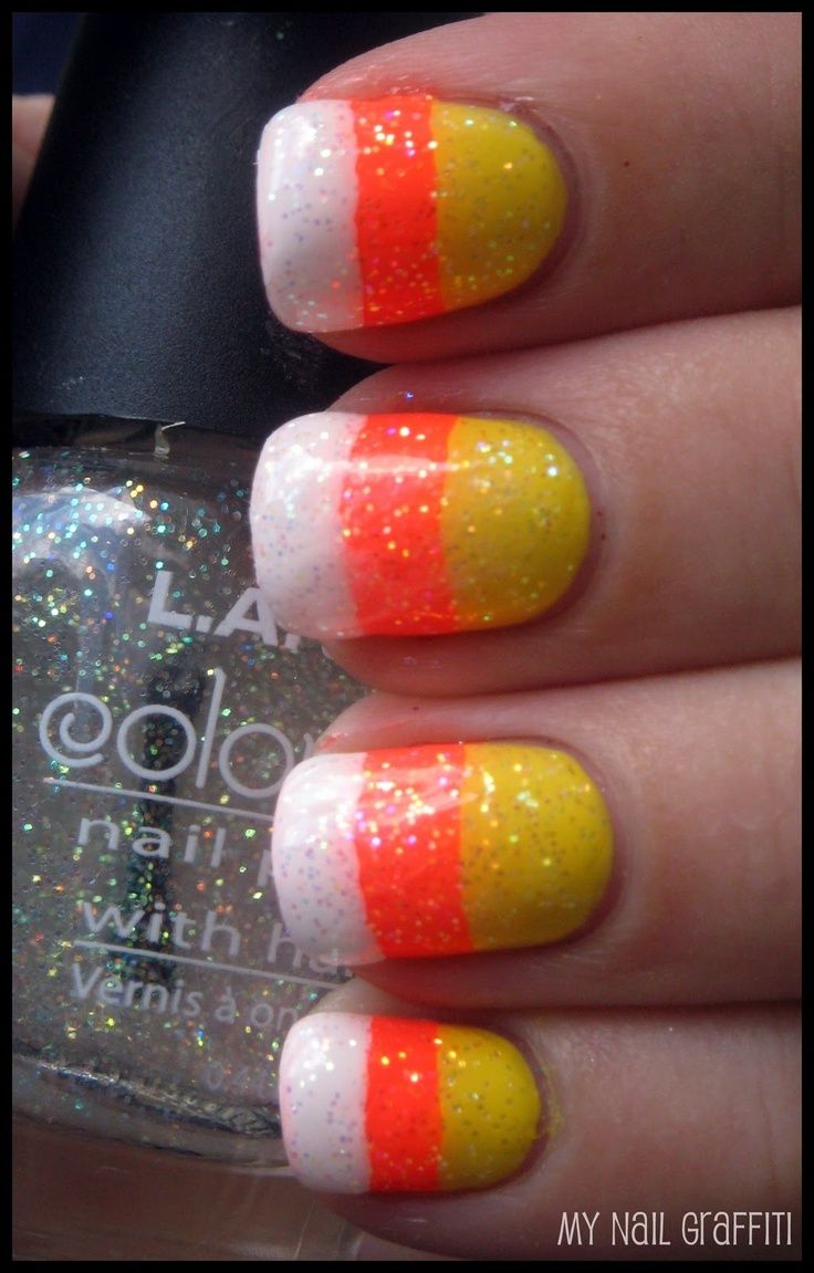 Detail Candy Corn Nails Pinterest Nomer 28