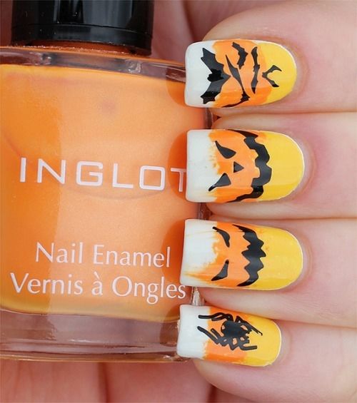 Detail Candy Corn Nails Pinterest Nomer 9