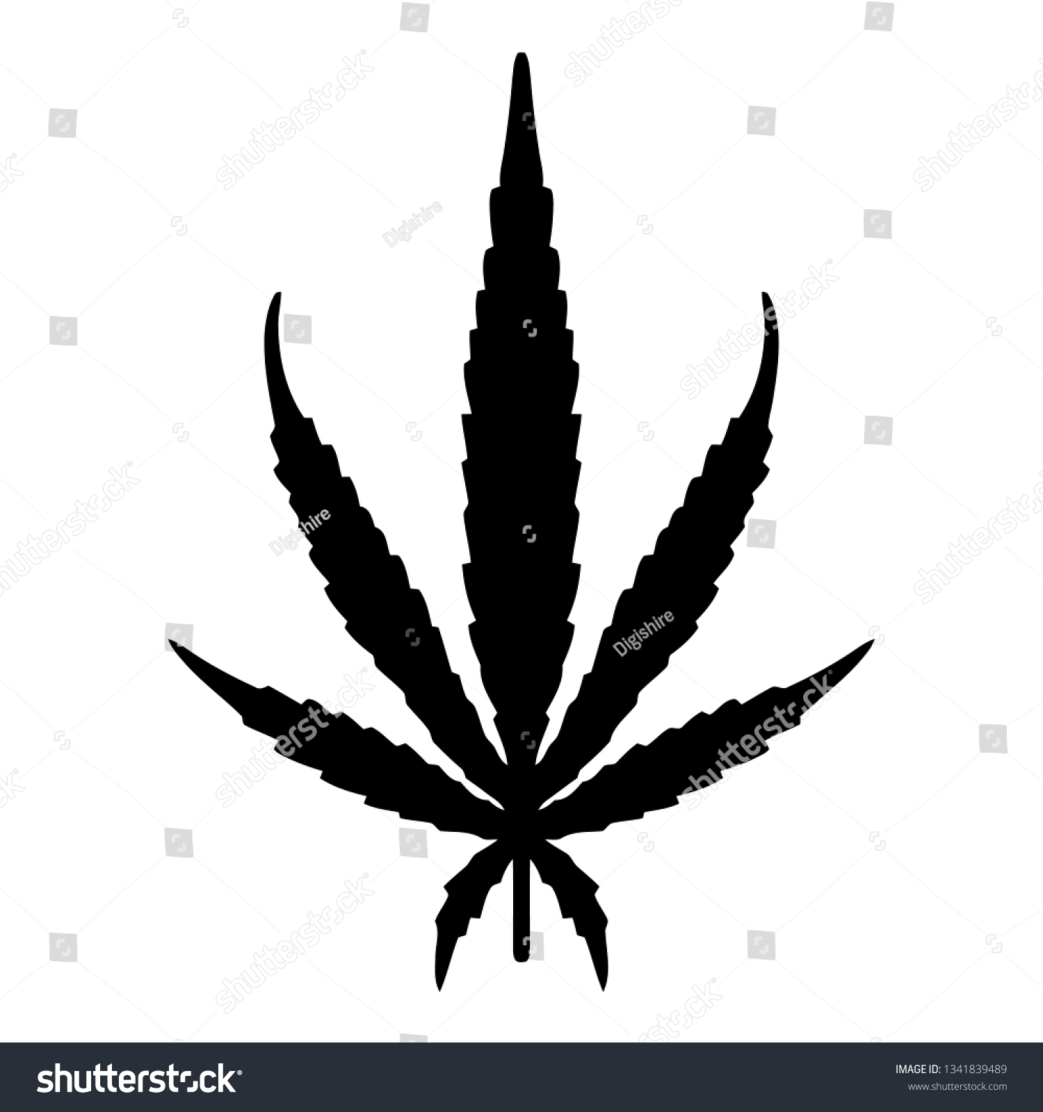 Detail Cannabis Leaf Clipart Nomer 28