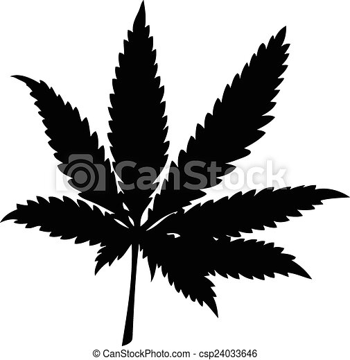 Detail Cannabis Leaf Silhouette Nomer 11