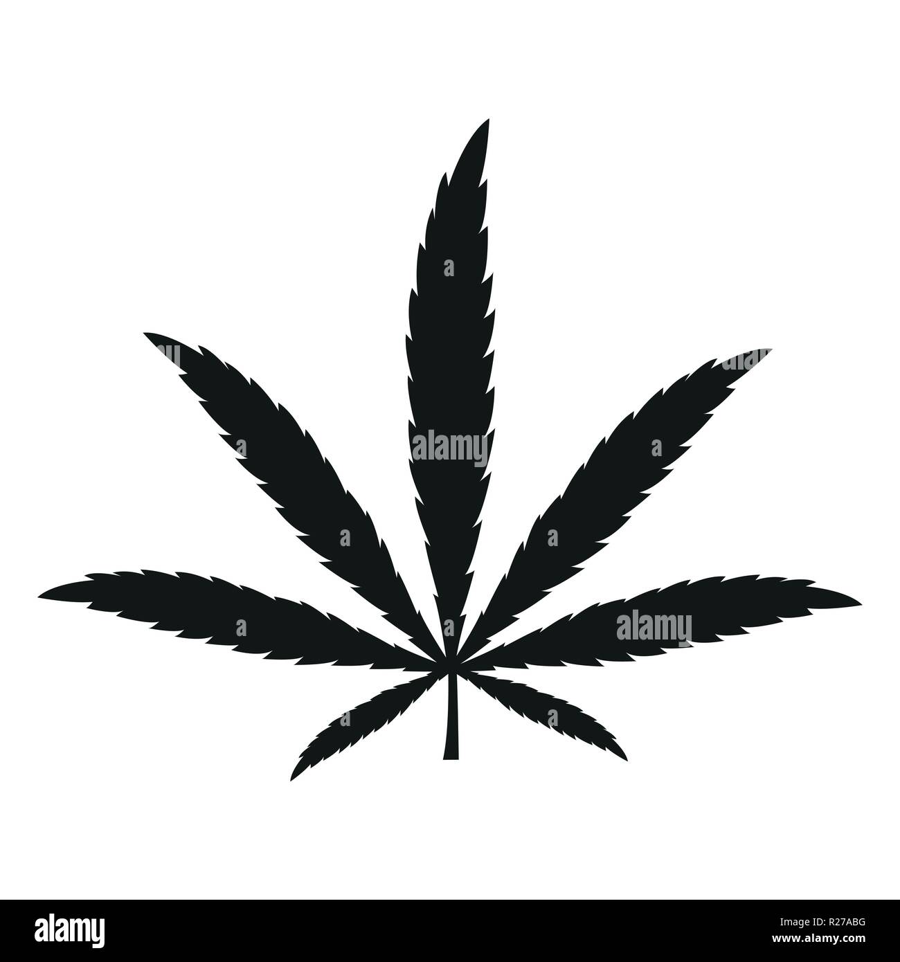 Detail Cannabis Leaf Silhouette Nomer 16