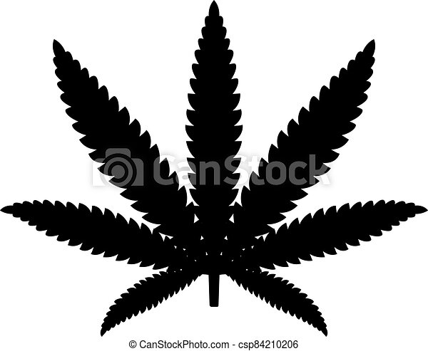 Detail Cannabis Leaf Silhouette Nomer 20