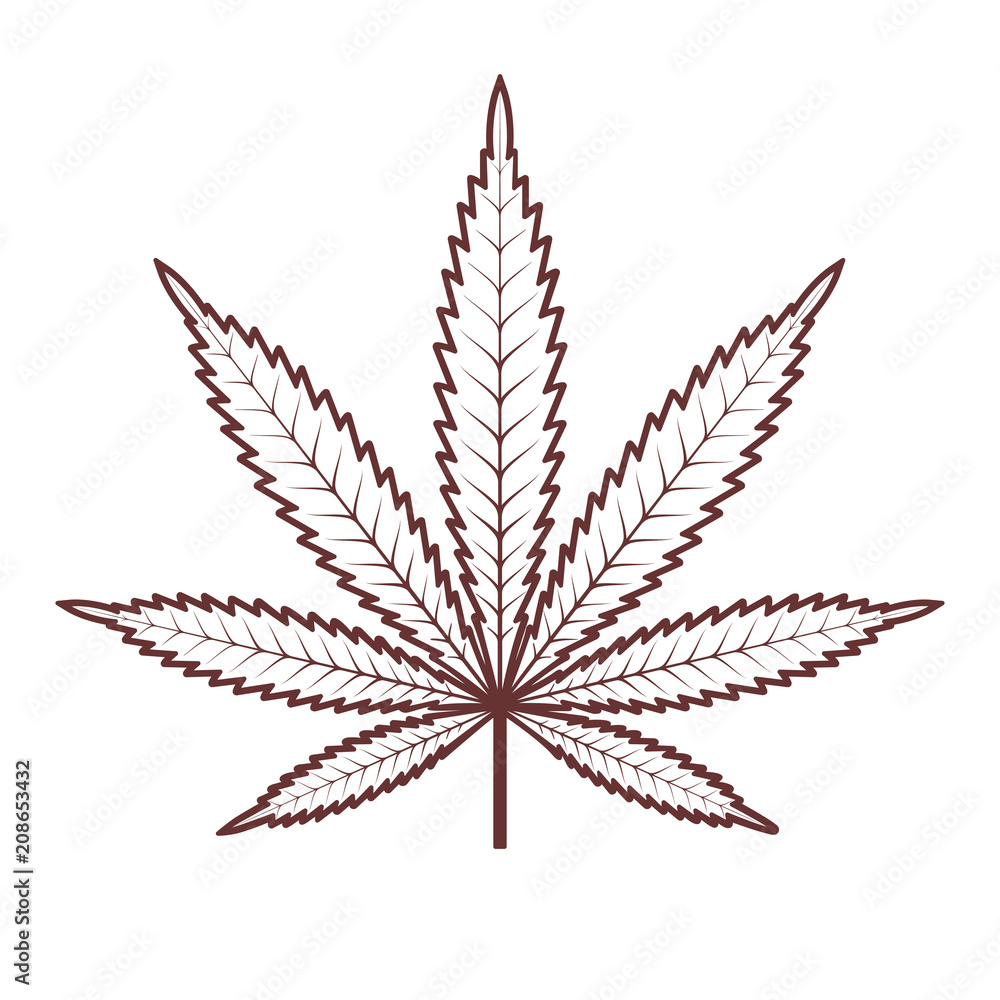 Detail Cannabis Leaf Silhouette Nomer 24