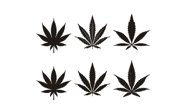 Detail Cannabis Leaf Silhouette Nomer 27