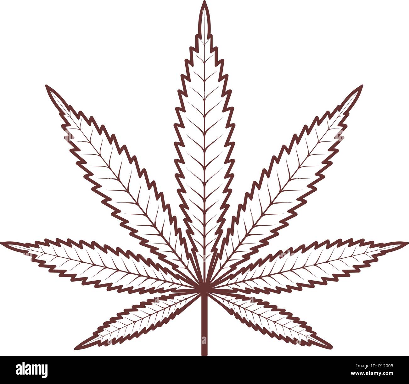 Detail Cannabis Leaf Silhouette Nomer 29