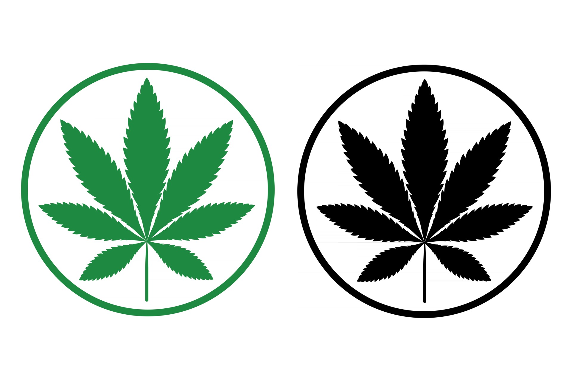 Detail Cannabis Leaf Silhouette Nomer 33