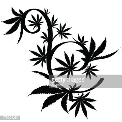 Detail Cannabis Leaf Silhouette Nomer 38