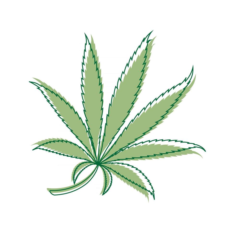 Detail Cannabis Leaf Silhouette Nomer 46