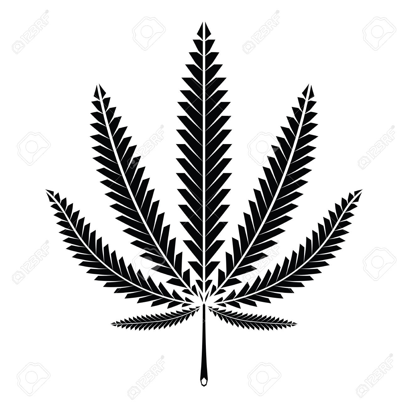 Detail Cannabis Leaf Silhouette Nomer 51