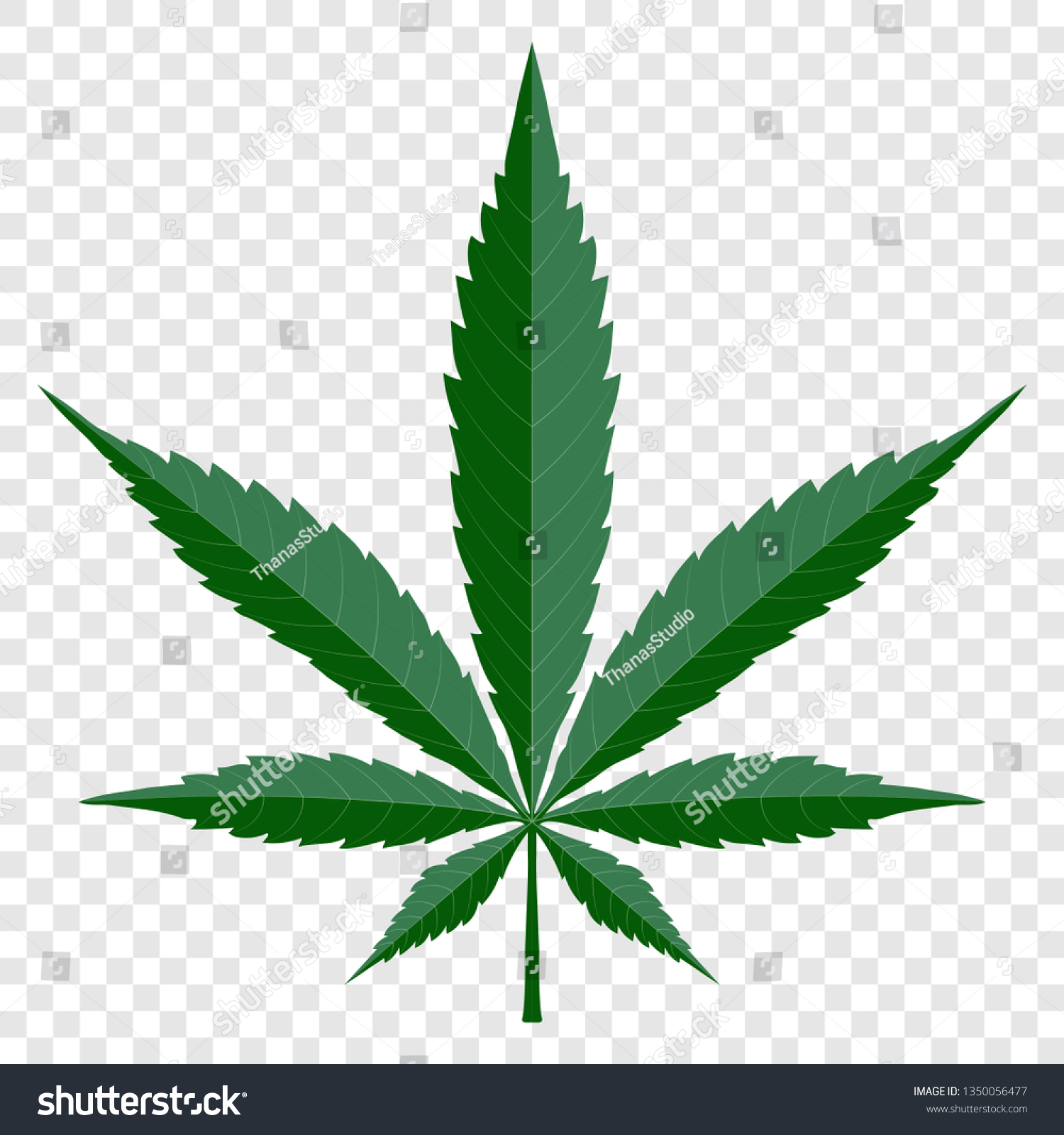 Detail Cannabis Leaf Vector Nomer 17