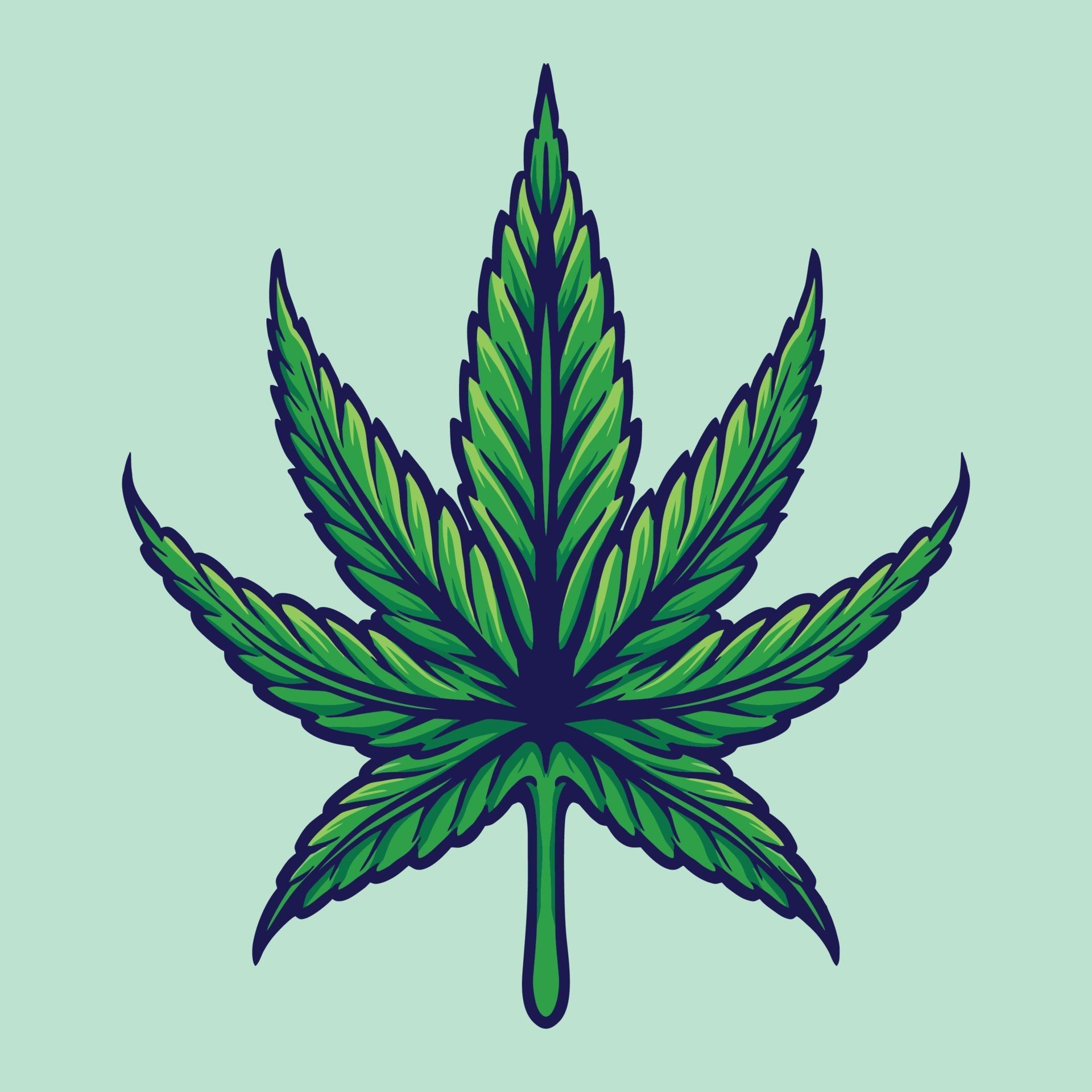 Detail Cannabis Leaf Vector Nomer 44