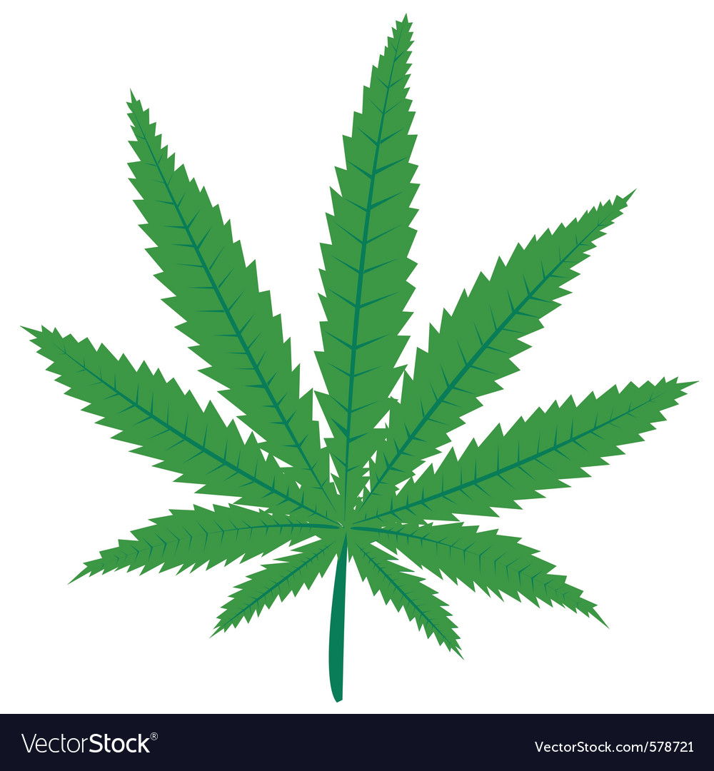 Detail Cannabis Leaf Vector Nomer 6