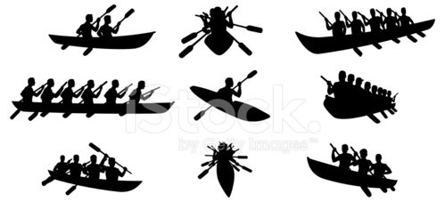 Detail Canoe Silhouette Clip Art Nomer 21