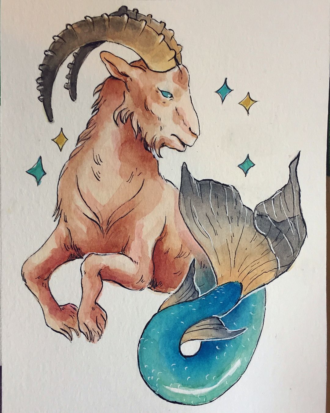 Detail Capricorn Mermaid Goat Nomer 12