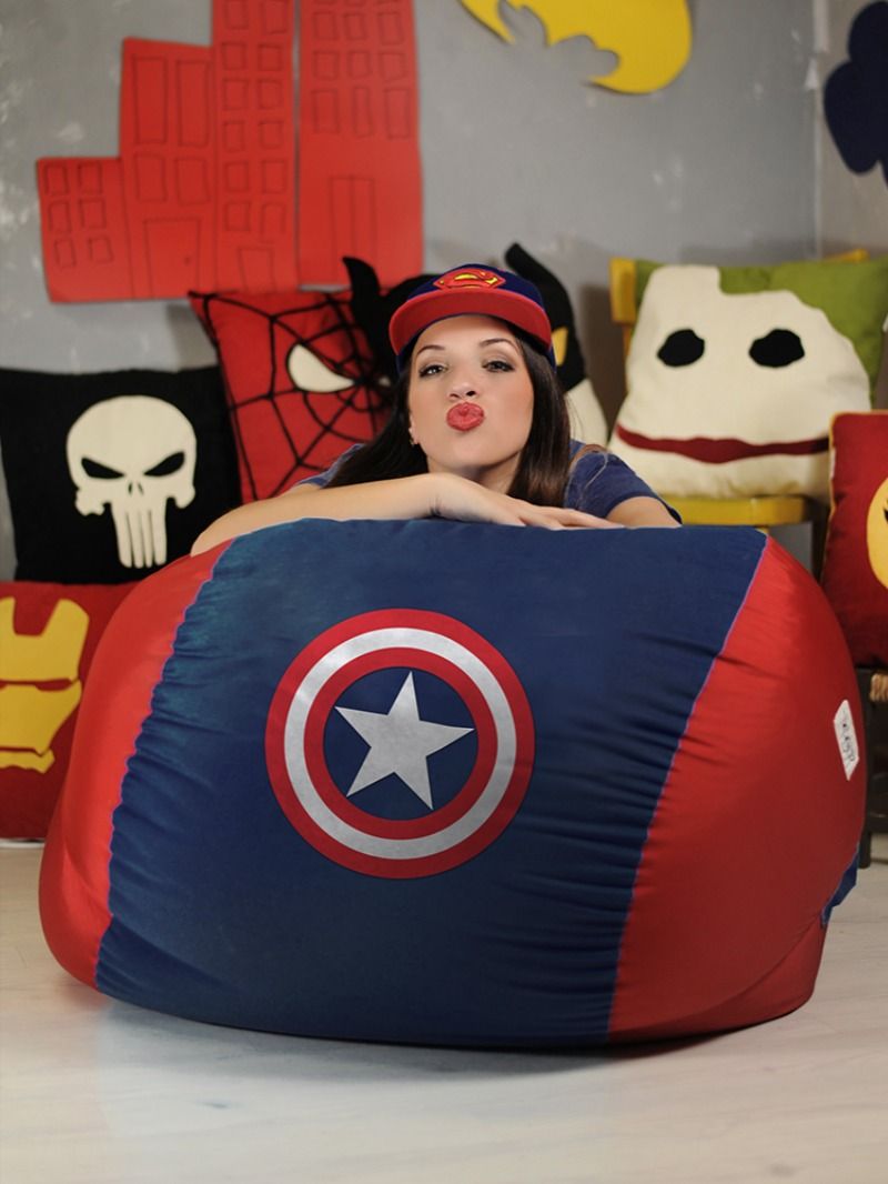 Detail Captain America Bean Bag Chair Nomer 5