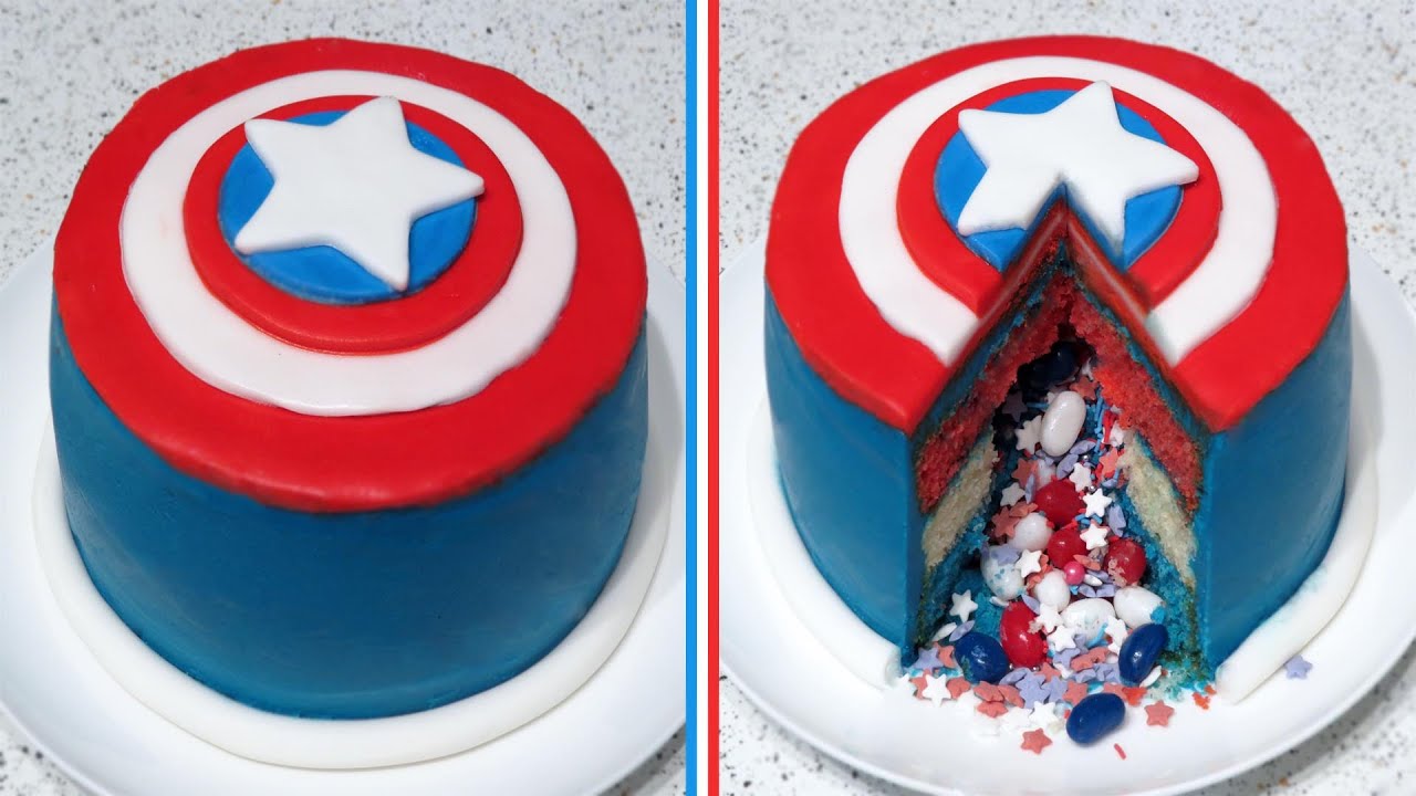 Detail Captain America Cake Designs Nomer 17
