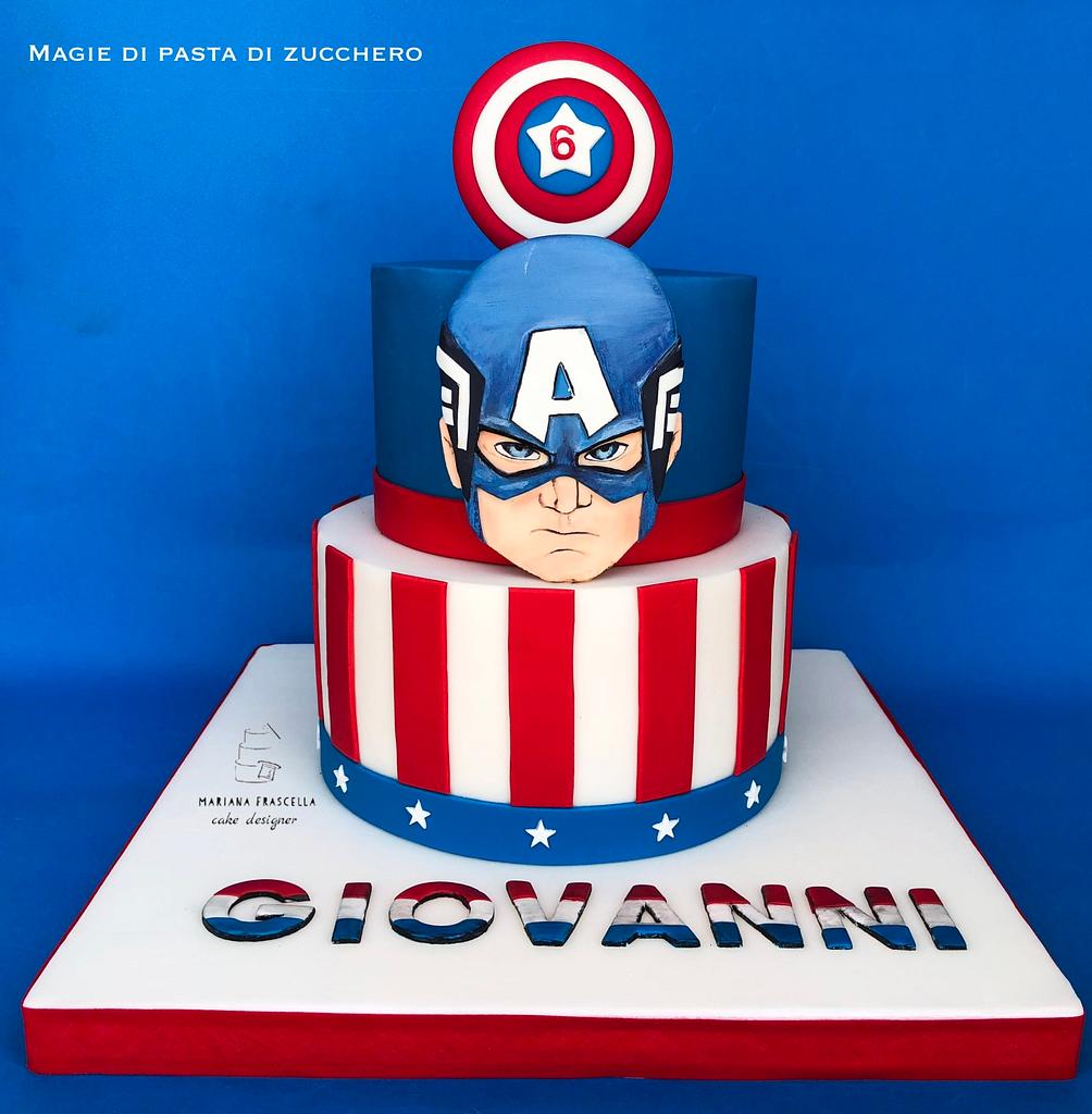 Detail Captain America Cake Designs Nomer 23