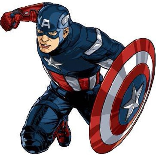 Detail Captain America Cartoon Character Nomer 13