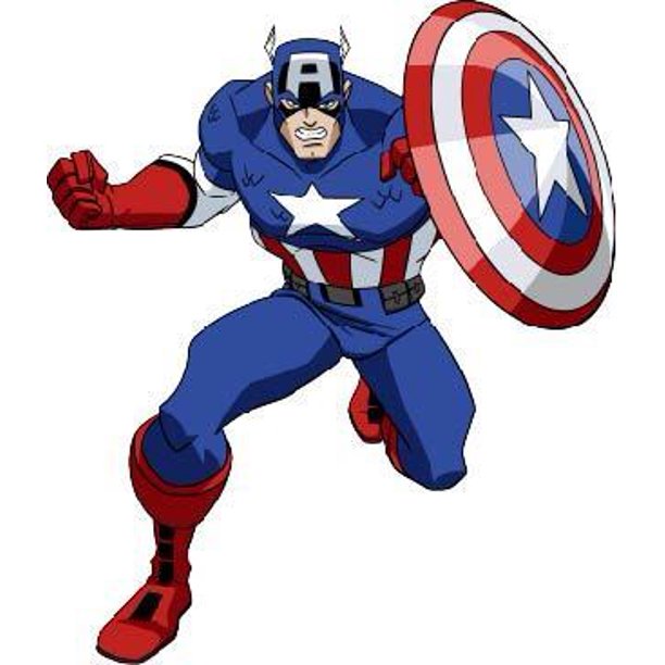 Detail Captain America Cartoon Character Nomer 15