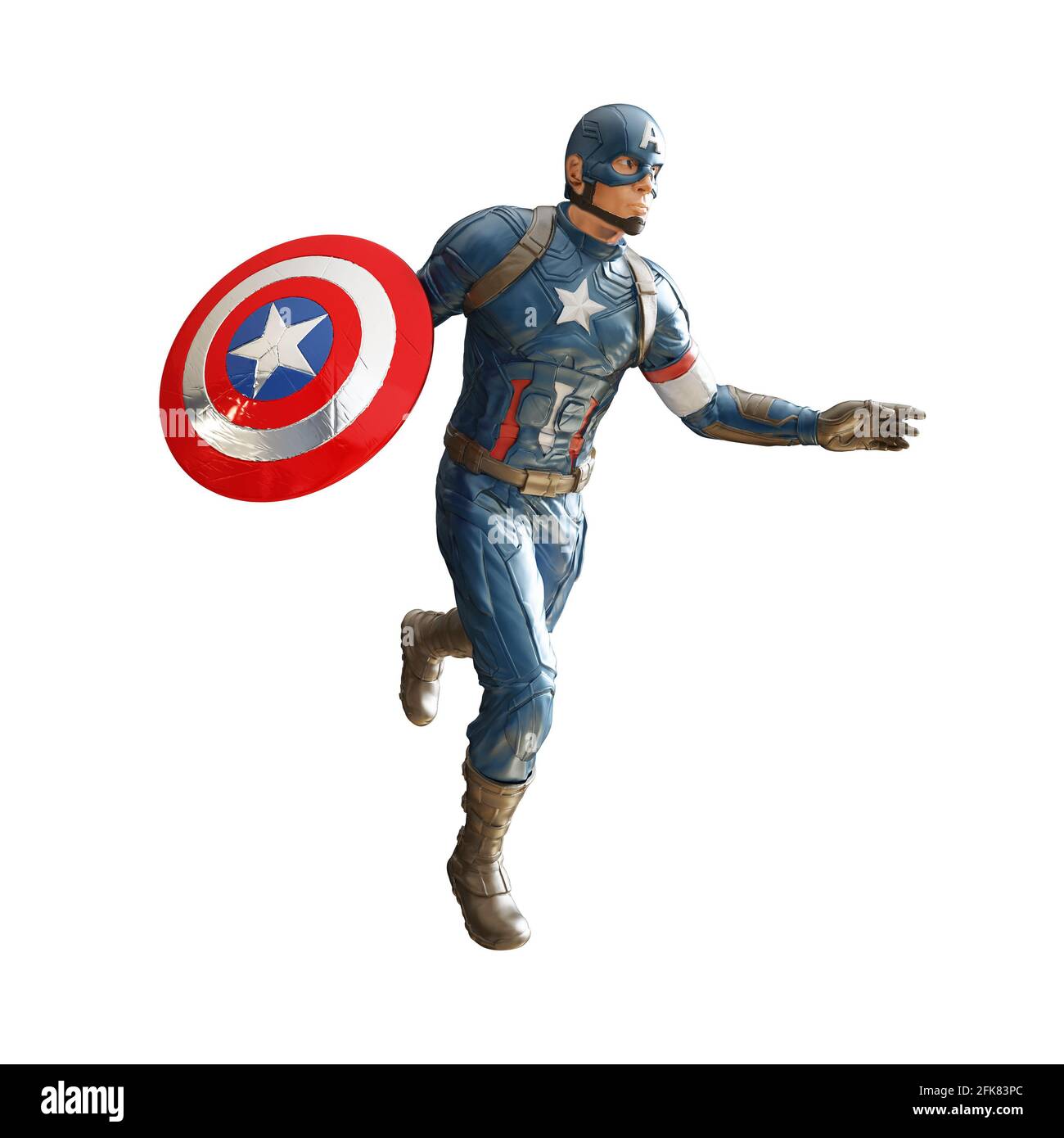 Detail Captain America Cartoon Character Nomer 21