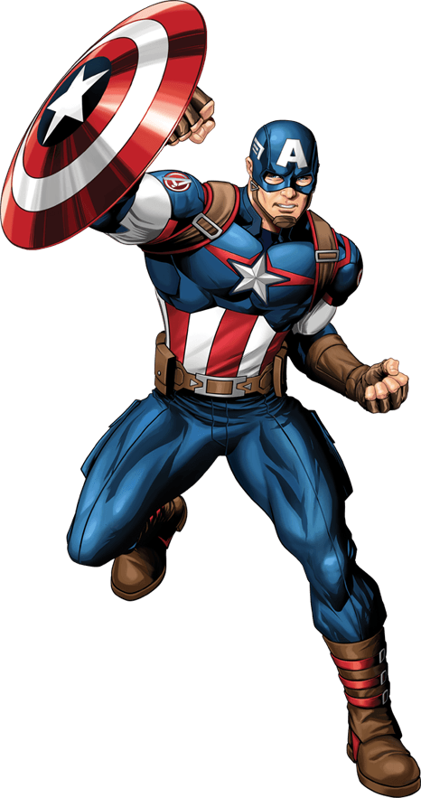 Detail Captain America Cartoon Character Nomer 55