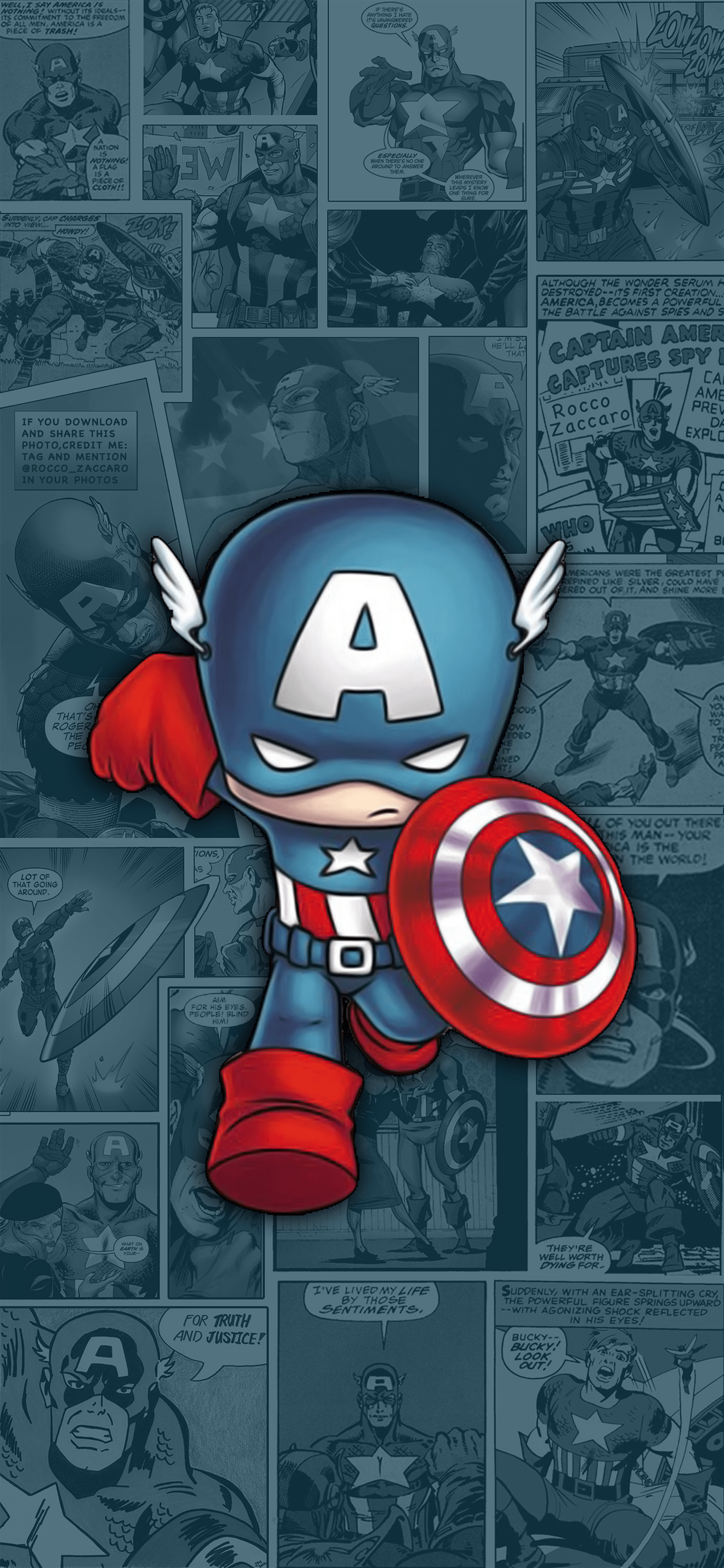 Captain America Cartoon Wallpaper - KibrisPDR