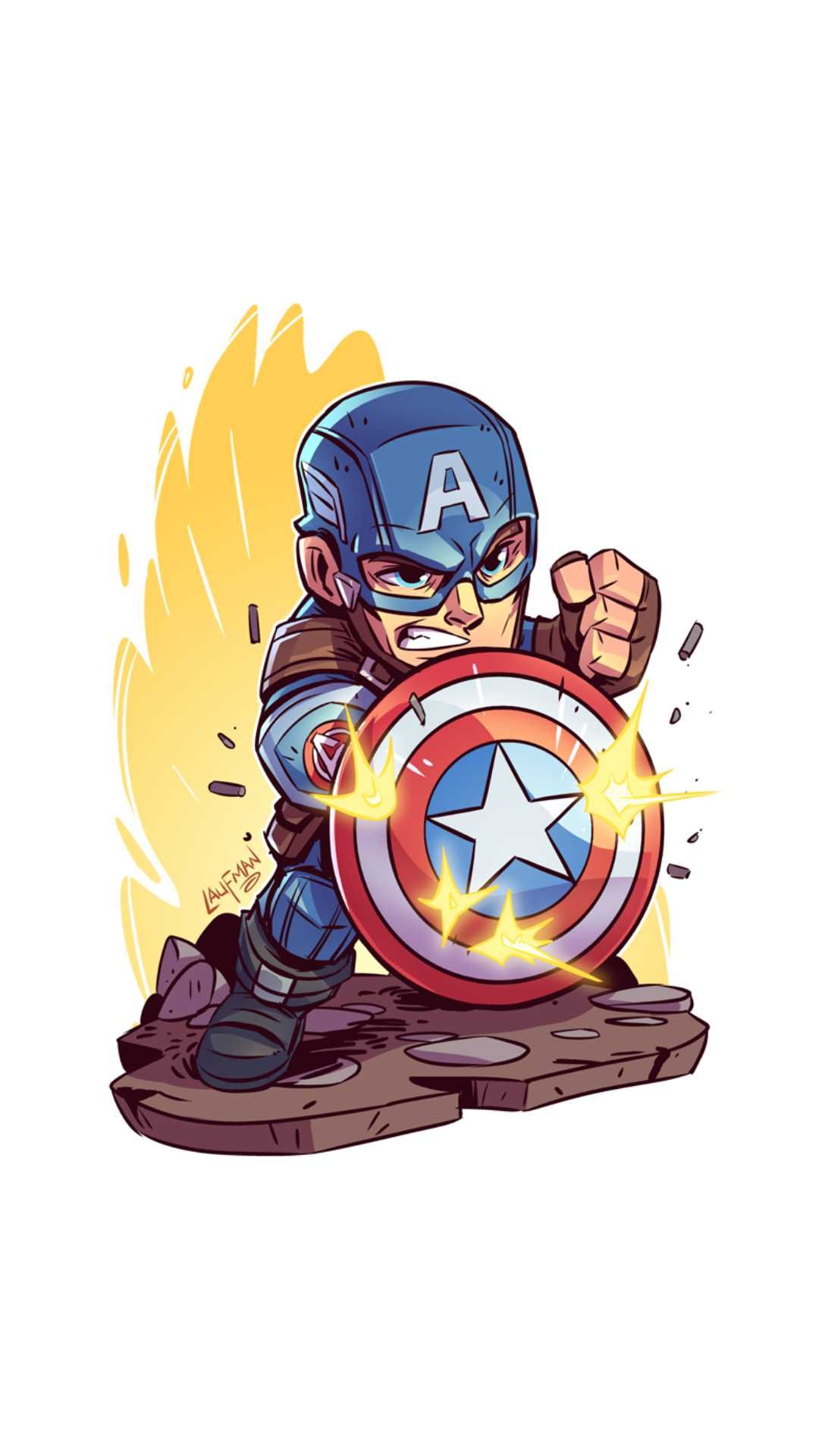 Detail Captain America Cartoon Wallpaper Nomer 18