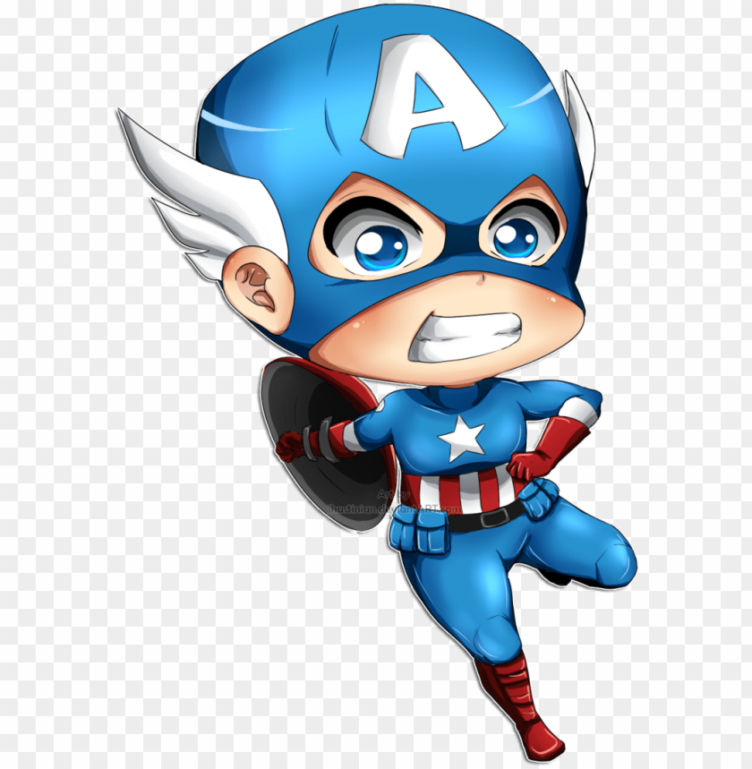 Detail Captain America Chibi Png Nomer 11