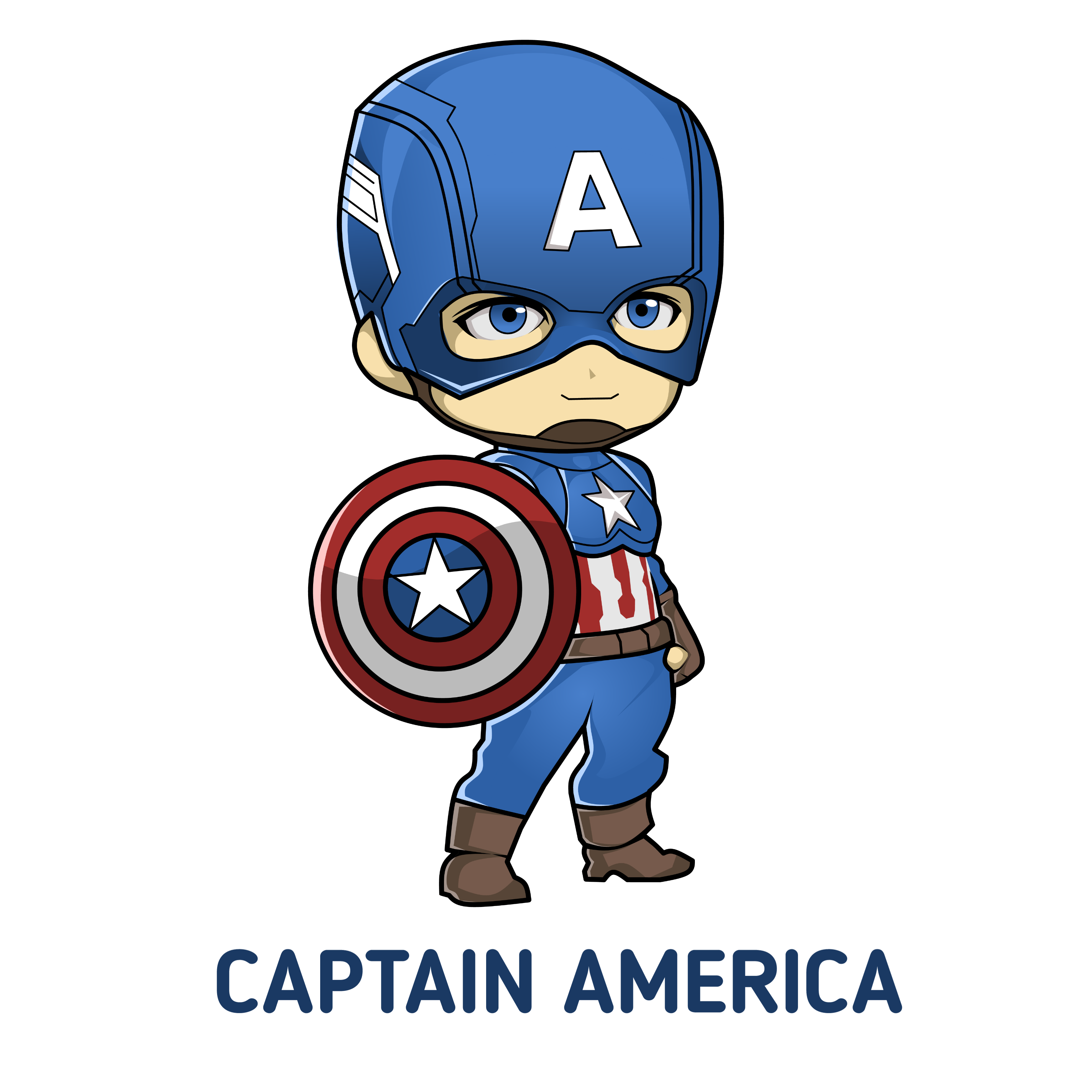 Detail Captain America Chibi Png Nomer 13