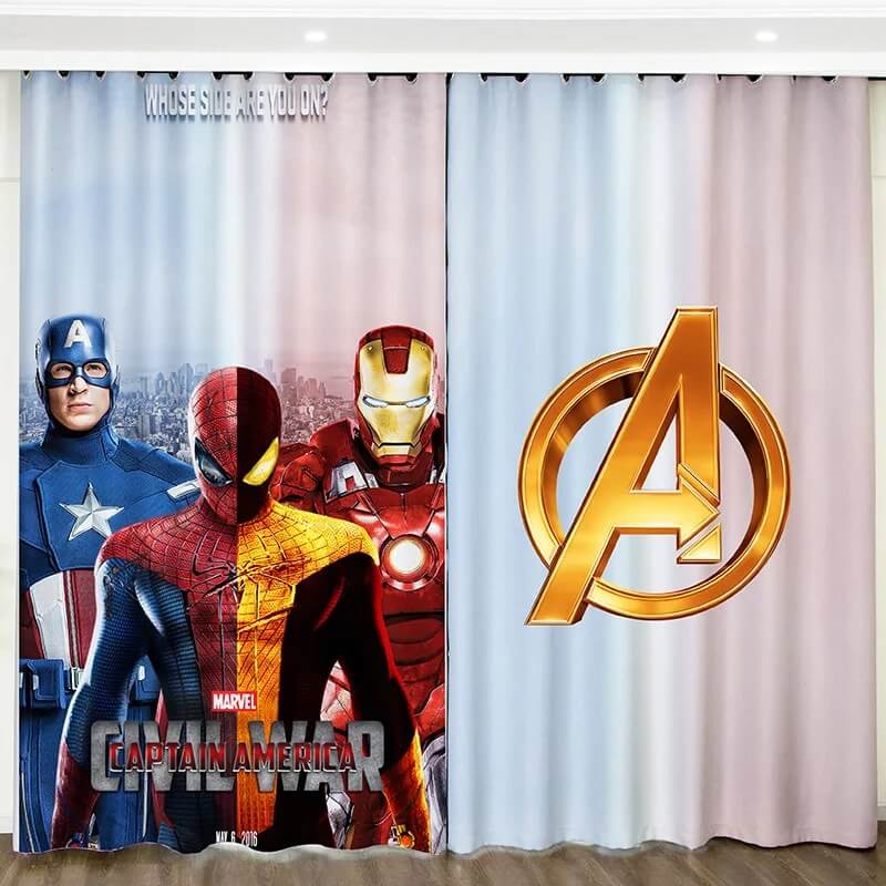 Detail Captain America Curtains Nomer 58