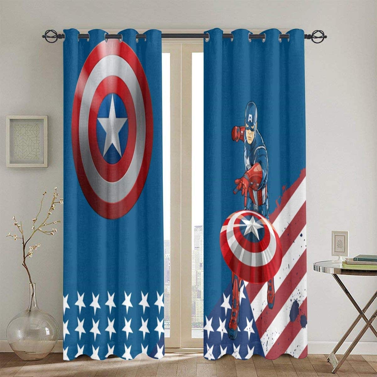 Detail Captain America Curtains Nomer 60