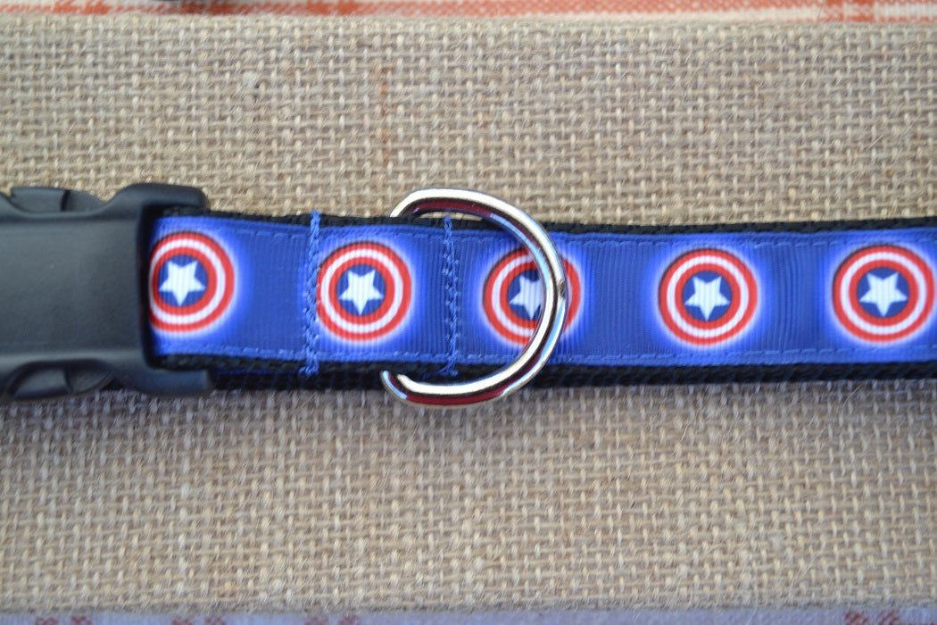 Detail Captain America Dog Collar Nomer 18