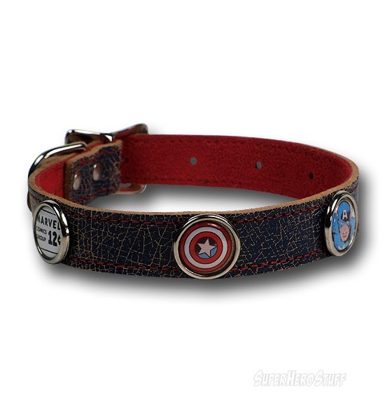 Detail Captain America Dog Collar Nomer 10