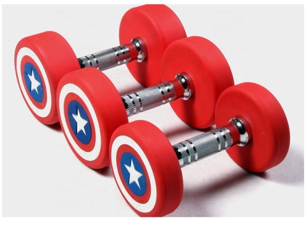 Detail Captain America Dumbbell Set Nomer 12