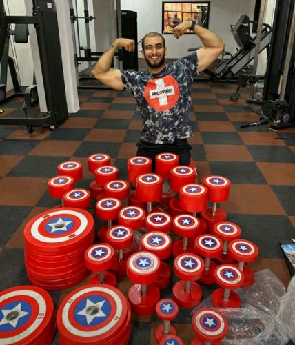 Detail Captain America Dumbbell Set Nomer 40