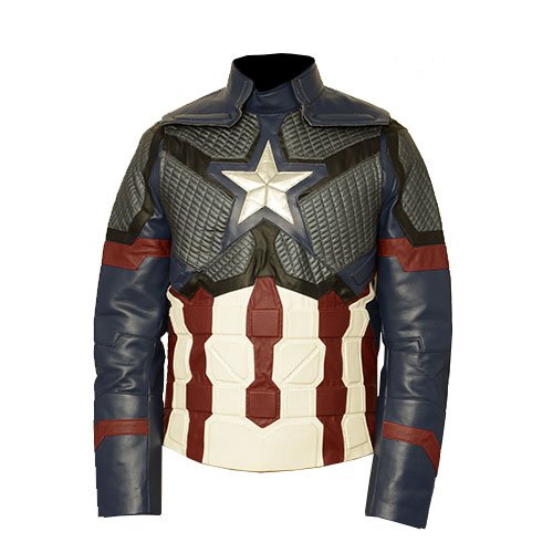 Detail Captain America Motorcycle Jacket With Armor Nomer 10