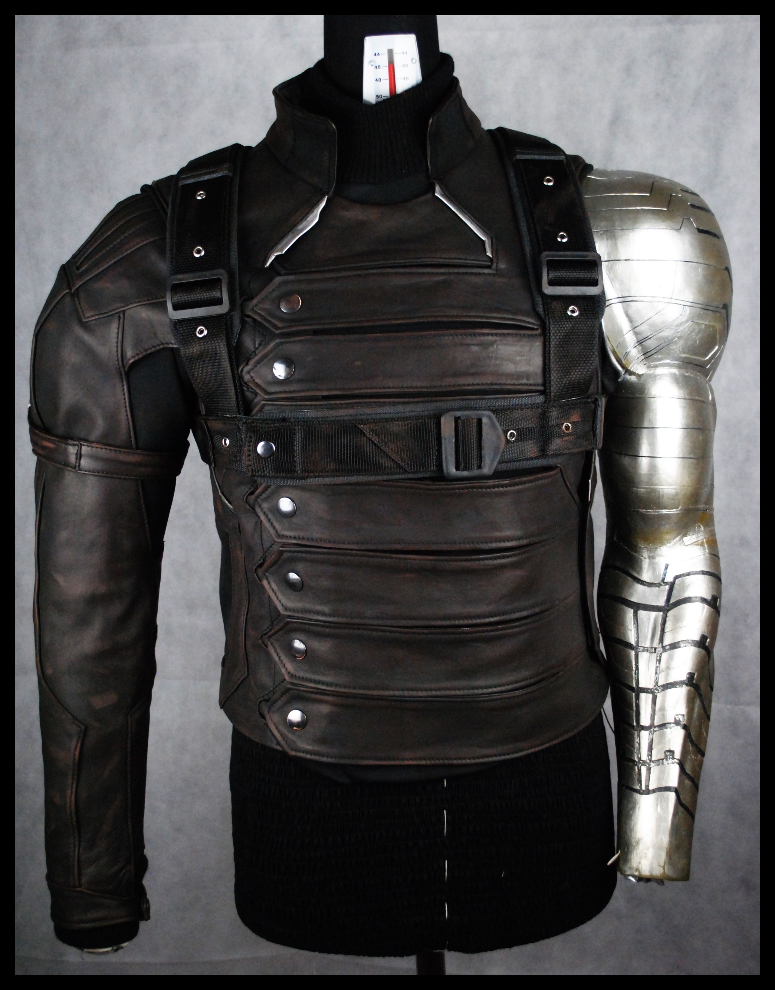 Detail Captain America Motorcycle Jacket With Armor Nomer 46