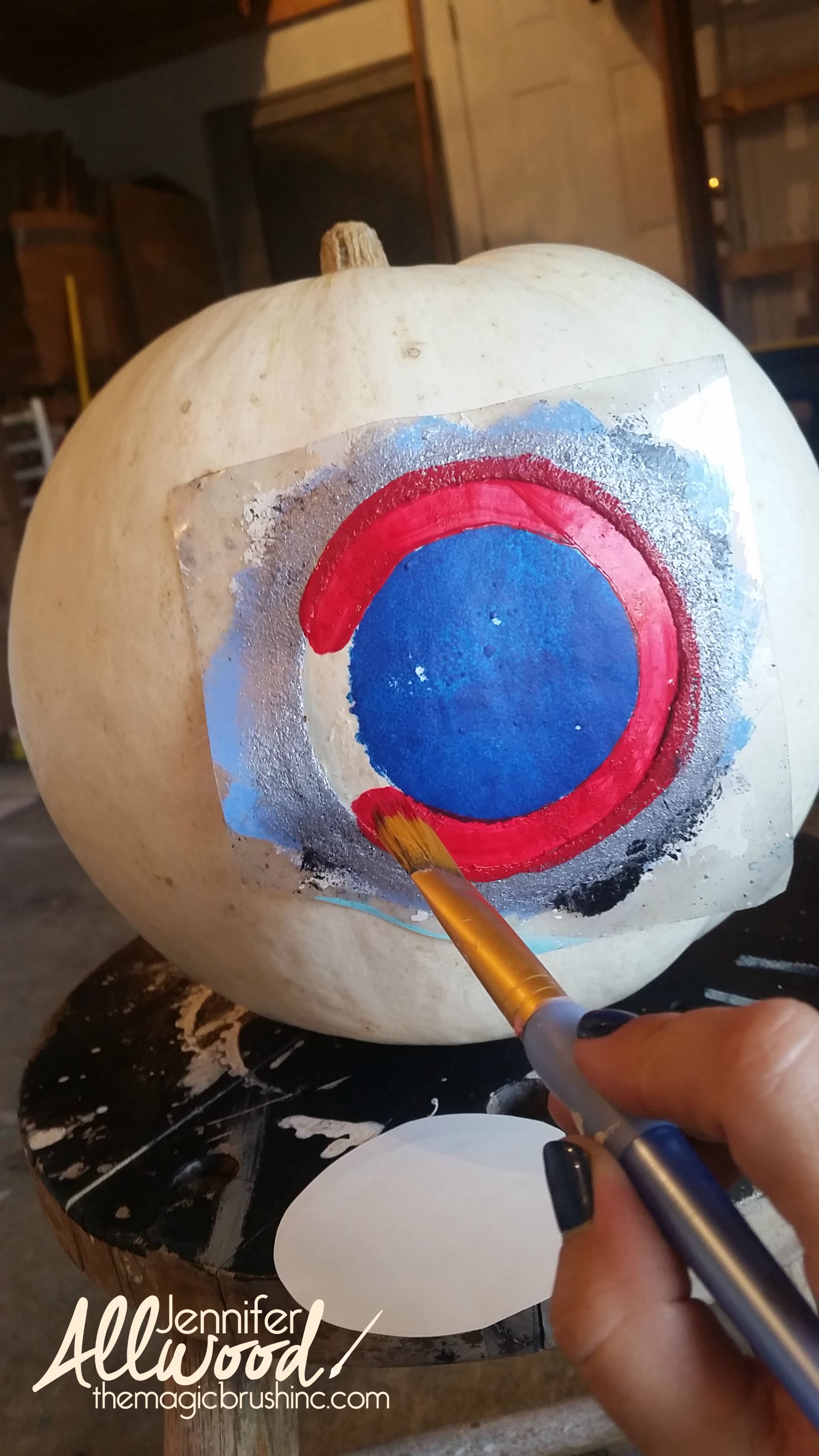 Detail Captain America Painted Pumpkin Nomer 11