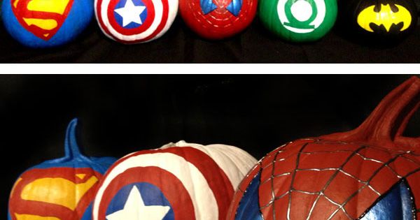 Detail Captain America Painted Pumpkin Nomer 46