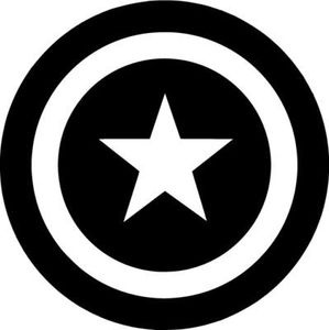 Detail Captain America Shield Clipart Black And White Nomer 6